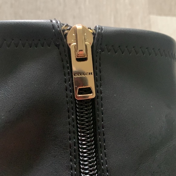 Coach Black Womens Nala Bootie size 7 chunky heel logo - Picture 4 of 10